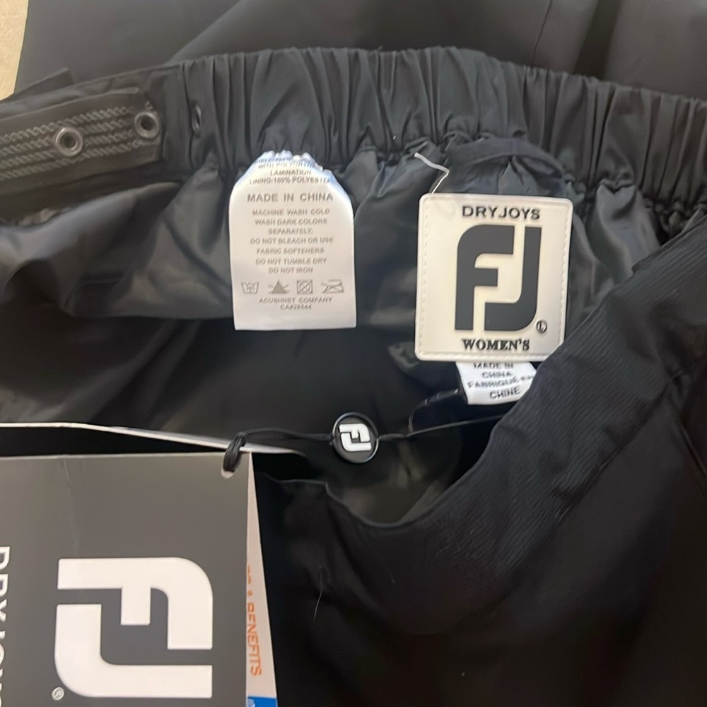 Footjoy ladies waterproof golf pants.